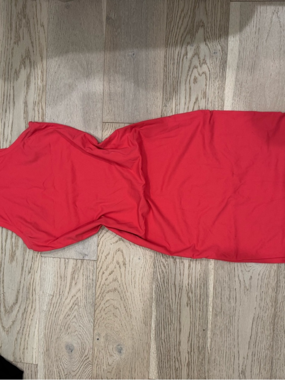 Leith Coral Strapless Bodycon Dress